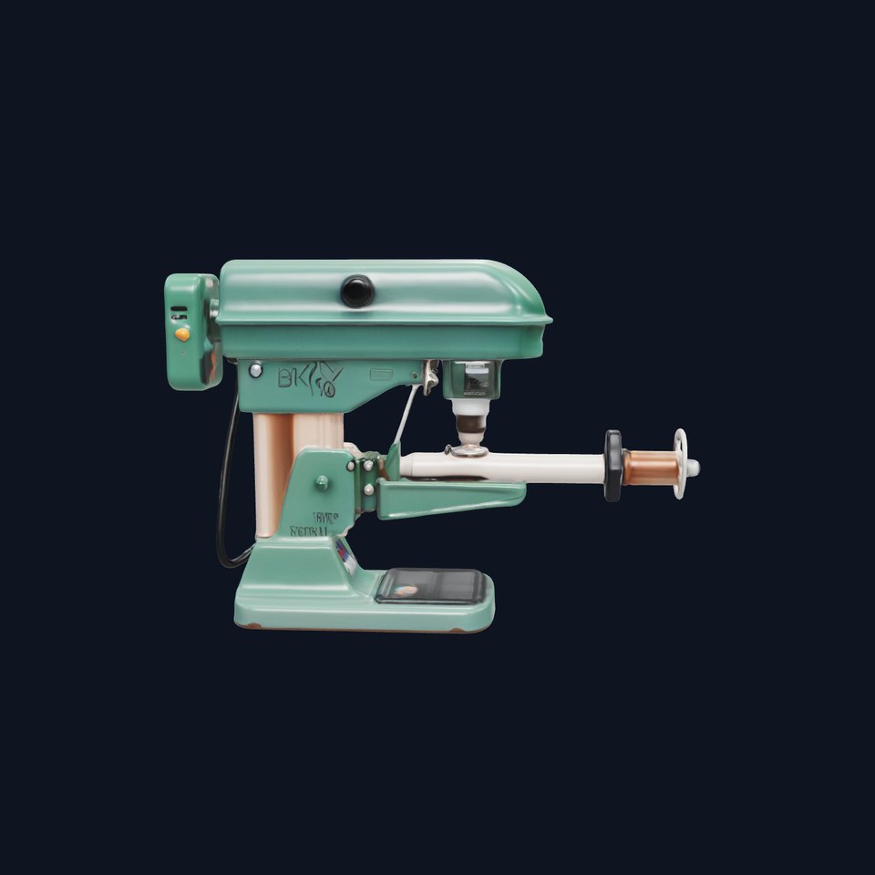 Industrial Drill Press Model Pack for D Rendering and Game Design